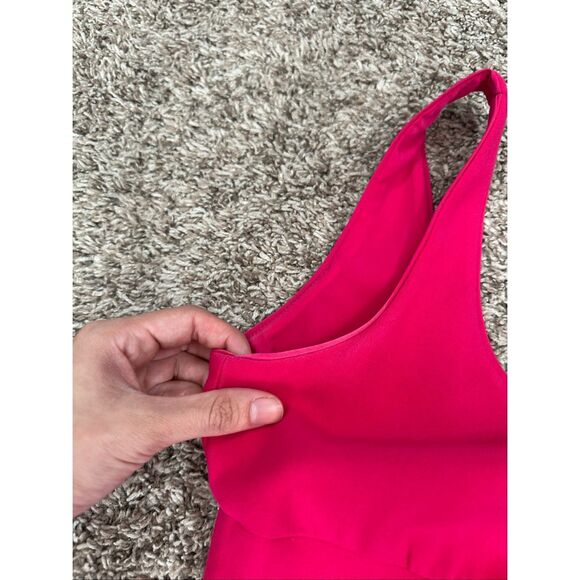 Diane von Furstenberg Myla Bodycon Dress Dragon Fruit Pink Tank Knee Length Sz 2 - Picture 11 of 12